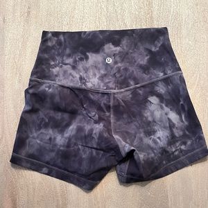 Lululemon Align High Rise 4” Shorts, Diamond Dye Graphite Grey, 6